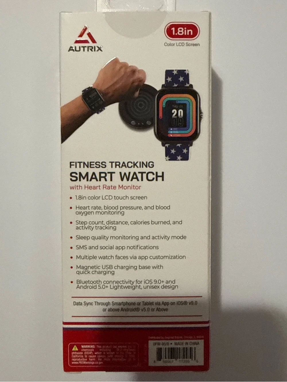 Fitness Tracking Smart Watch with Heart Rate Monitor